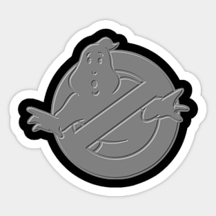 Metal Embossed Ghostbuster Mooglie Logo Sticker